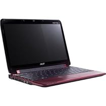 Acer Aspire One AO751h-1145 11.6-Inch Red Netbook - 8 Hour Battery Life