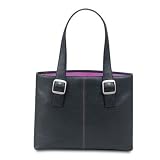 SOLO 15.4-Inch Vinyl Laptop Tote (Black/Magenta)