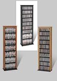 Black Finish Slim Barrister Media Storage Tower By Prepac Furniture