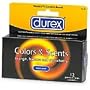 Durex Colors & Scents Lubricated Condoms, 12-Count Boxes (Pack of 3)