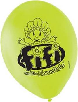 Fifi and the flowertots balloons - fifi and the flowertots party products - 8 x flat latex balloons