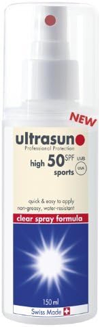 Ultrasun SPF 50 Sports Clear Spray Formula Once A Day 150ml