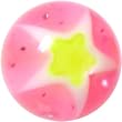 Psychedelich Pink STAR UV Replacement Ball - 6mm