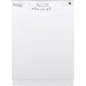 GE GLD4404RWW Full Console Dishwasher - White by