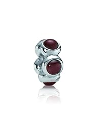 Pandora Silver Cabochon Cut Garnet