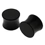 Black Obsidian Stone Plugs - 00G - Sold as a Pair