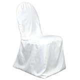 Polyester Banquet Chair Cover White