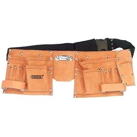 Draper DIY Series 09241 Leather Double Tool Pouch