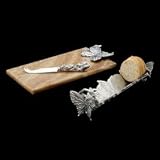 Arthur Court Butterfly 3-Piece Cheese and Cracker Set