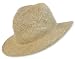 Safari Straw Hat with Pinched Top