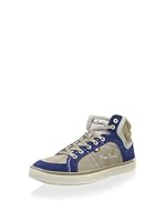 PIERRE CARDIN Zapatillas abotinadas (Beige / Azul Marino)