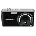Samsung PL90 - Digital camera - compact - 12.2 Mpix - optical zoom: 4 x - supported memory: microSD, microSDHC - gray