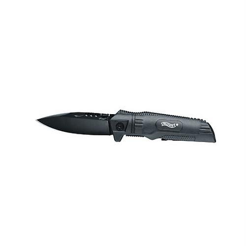 Walther Companion Folding Knife, 440 Grade Stainless Steel Blade, 2.9, Black On Sale