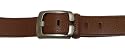 Mens Genuine Brown Leather Belt In Gift Box (N6)