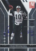 Chad Pennington, New York Jets, 2004 Donruss Elite Autographed Card