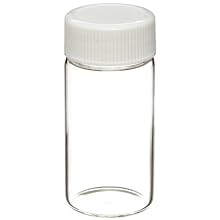 Wheaton Glass Liquid Scintillation Vial, with Polypropylene Metal Foil Lined Screw Cap Attached