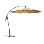 Ace Evert Patio Offset Umbrella 8511, 10 ft, Polyester, Beige