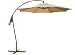 Ace Evert Patio Offset Umbrella 8511, 10 ft, Polyester, Beige