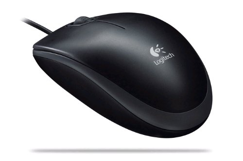Logitech B110 Optical USB Maus optisch USB 3 Tasten 800 dpi +Tastenrad schwarz