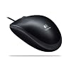 Logitech B110 Optical USB Mouse Maus optisch USB 3 Tasten 800 dpi +Tastenrad schwarz