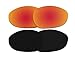 2 Pairs BVANQ Polarized Replacement Lenses Red & Black for Oakley Crosshair 2012 (Crosshair New) Sunglasses