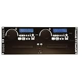 Soundlab Black Dual CD Player For Installation or DJ Use