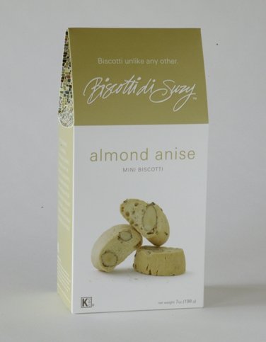 Almond Anise Mini Biscotti - 7oz Box - from Biscotti di Suzy Crunchy Foods. All natural,... by Crunchy Foods