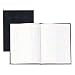 Wilson Jones Hardbound Record Book, 9.25 x 7 Inches, 80 Pages, 33 Lines per Page, Black (W74118A)