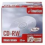 Electronics : Imation - CD-RW 1X 4X 80Min - 700Mb