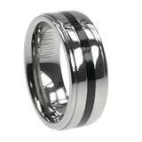Titanium Ring comfort fit. Width: 8mm