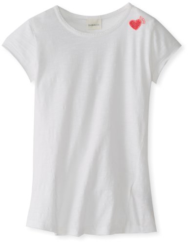 Diesel Girls 7-16 Taday Short Sleeve Solid Jersey T-Shirt
