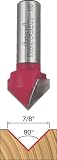 Freud 20-110 7/8-Inch Diameter 90-Degree V-Grooving Router Bit with 1/2-Inch Shank