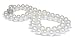 10 to 11mm white silver Australian double strand south sea pearl necklace 18
