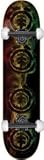Element Rasta Burn Skateboard - 7.5 Thriftwood w/Thunders & Spitfires