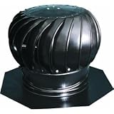 Ventamatic CX12IBALBLK Superior Internally Braced Aluminum Wind Turbine