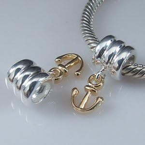Everbling Jewelry Anchor Dangle Authentic 925 Sterling Silver Bead Fits Pandora Chamilia Biagi Troll Charms Europen Style Bracelets