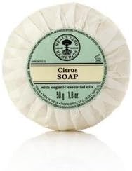 Neil's Yard Citrus 50g Pleated Wrapped Soaps - Set of 6 - Rare, Limited Quantity Import from UK