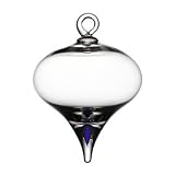 Orrefors Intermezzo Blue Drop Glass Ornament