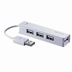 BUFFALO USB2.0Hubバスパワー 4ポート 白箱 RoHS対応 ホワイト BSCPH401WH