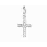 Charm "Kreuz" mit weißen Zirkonia
