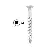 10 x 3-3/4 HighPoint Exterior Grade 305 Stainless Steel Screws, #2 Square Drive, Bugle Head, 100 pc