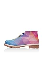 Dogo Botines de cordones Three Angle (Morado)