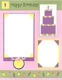 E-Cut Complete (Download and Print) Birthday Cake
