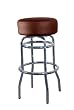 Round Top Barstool (Set of 2) - Brown By Walker Edison