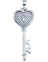 0.16CTW DIAMOND KEY PENDANT
