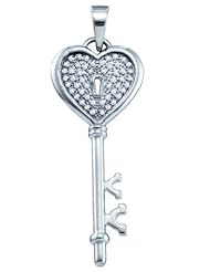 0.16CTW DIAMOND KEY PENDANT