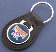 Pittsburgh Pirates Leather Keychain