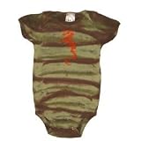 Diaper Dude Onesie Green Camouflage w/ Dragon 3-6months