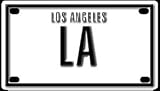 Los Angeles 2 1/4 X 4" Aluminum Die-cut Sign"
