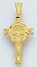 14kt Yellow Gold Claddagh Cross - M1338